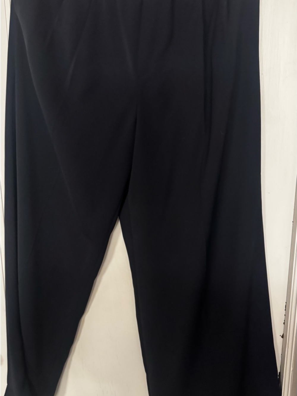 Uniqlo wide leg pull on pants navy blue large NWOT